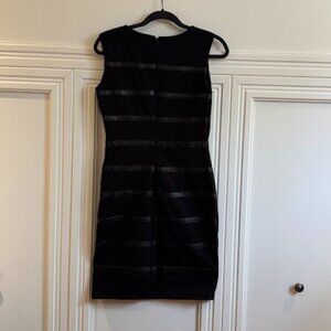 Calvin Klein Black Striped Dress - Size 6